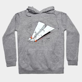 Crashed Paper Plane Hoodie